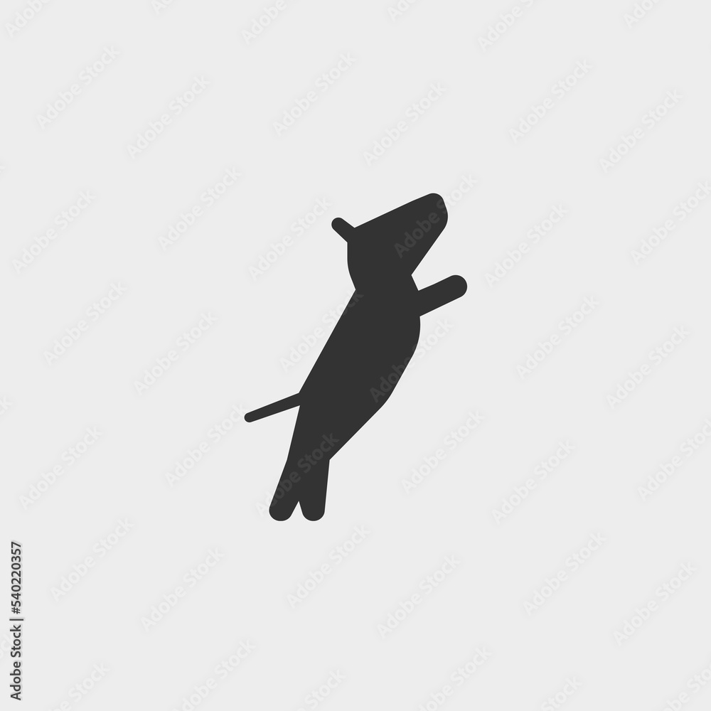 Dog vector icon illustration sign Dog vector icon illustration sign