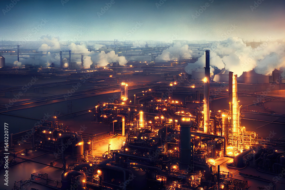 custom made wallpaper toronto digitalIndustrie 4.0 - Schwerindustrie - Chemieindustrie - Raffinerie Gasindustrie Umwelt 