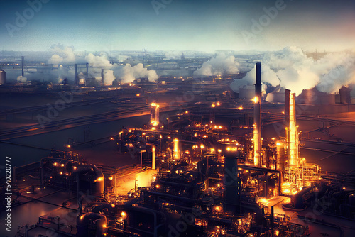 Wallpaper Mural Industrie 4.0 - Schwerindustrie - Chemieindustrie - Raffinerie Gasindustrie Umwelt  Torontodigital.ca