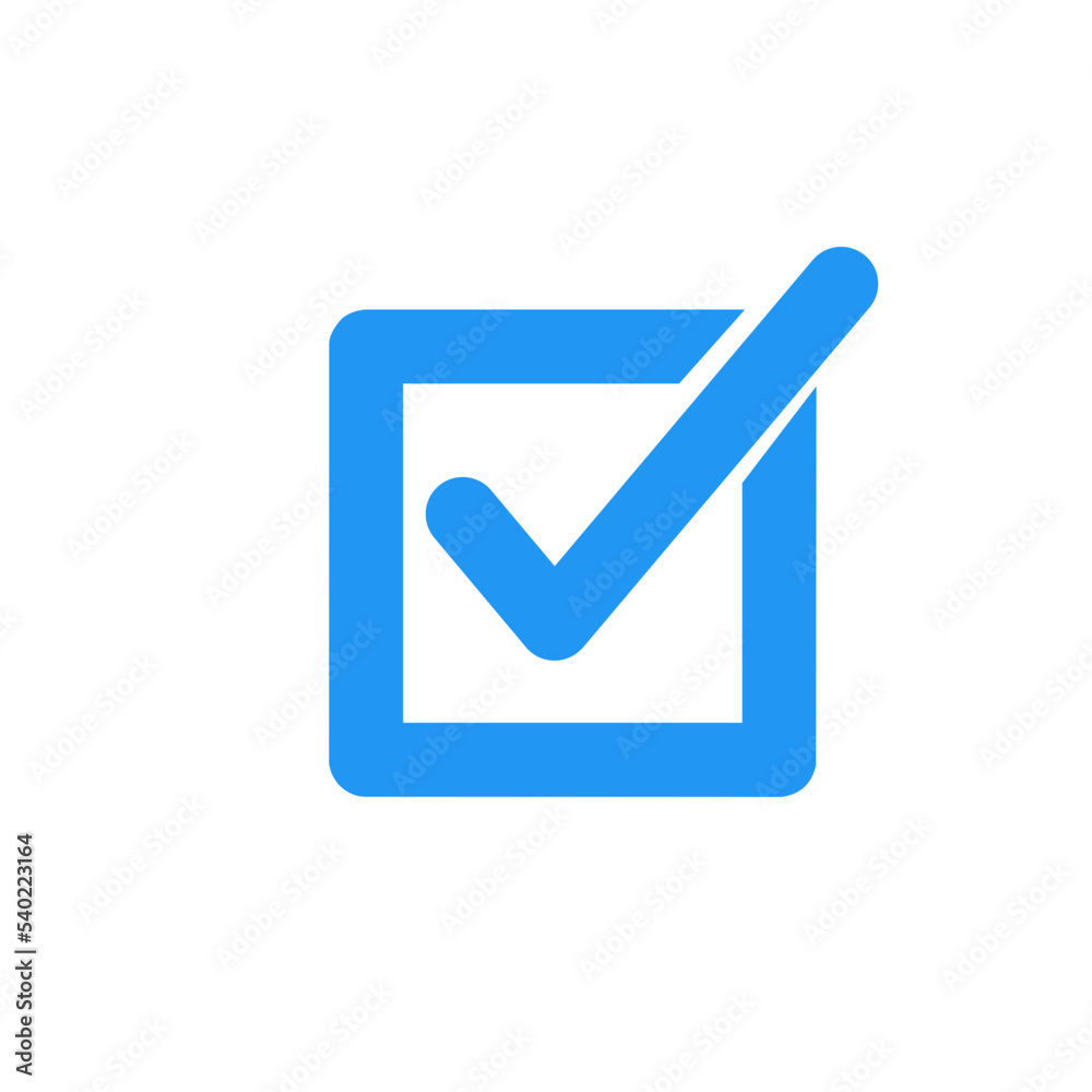 Check mark in box mark. Checkbox icon. Check, check mark vector icon. Check icon. filled icon. Set of colorful flat designs. Check mark in box mark. Checkbox icon. Check, check mark vector icon. Check icon. filled icon. Set of colorful flat designs.