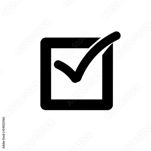 Check mark in box mark. Checkbox icon. Check, check mark vector icon. Check icon. filled icon. Set of colorful flat designs.