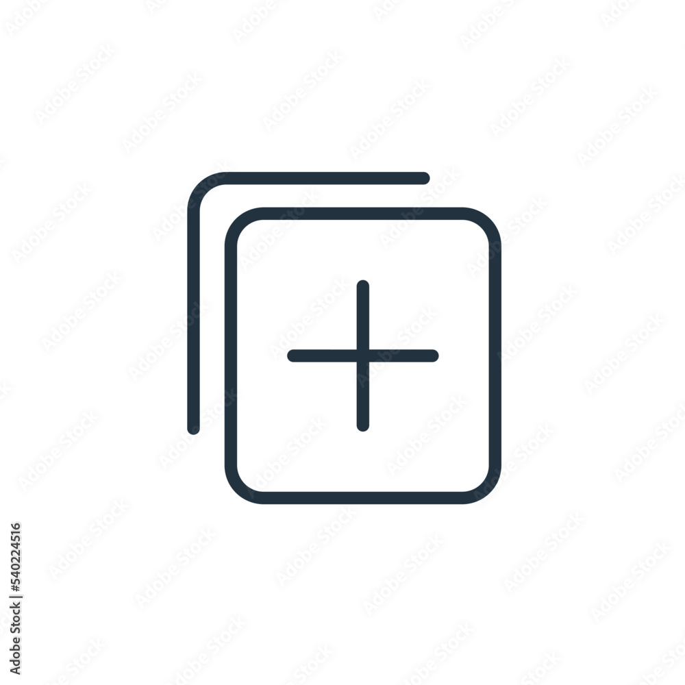 Add icon isolated on white background. Symbol add layers for web and mobile applications. Add icon isolated on white background. Symbol add layers for web and mobile applications.
