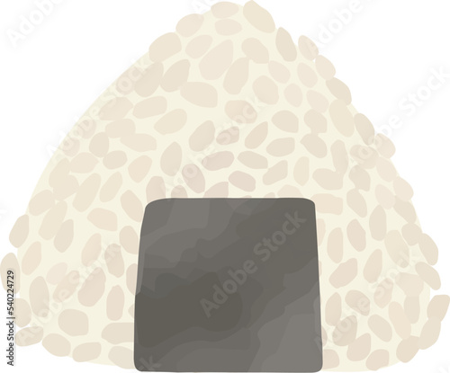 おむすびの水彩イラスト素材