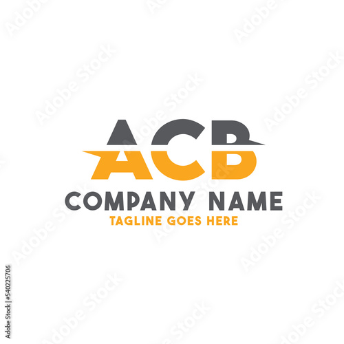 Letter ACB logo design vector template, ACB logo photo