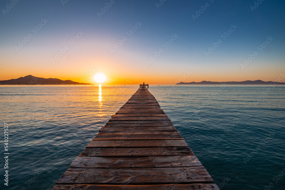 pier at sunset