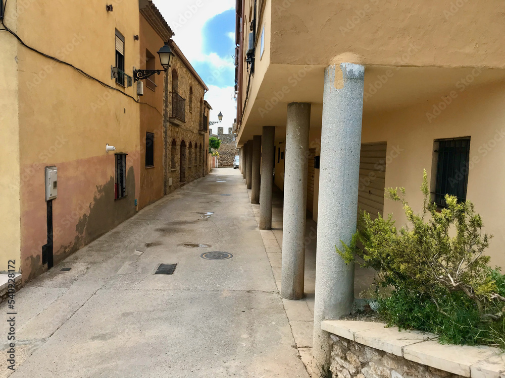 Montblanc, Spain, June 2019 - A stone building HQ