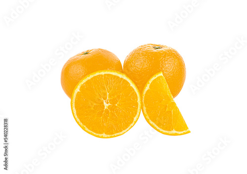 oranges slice  isolated on transparent png