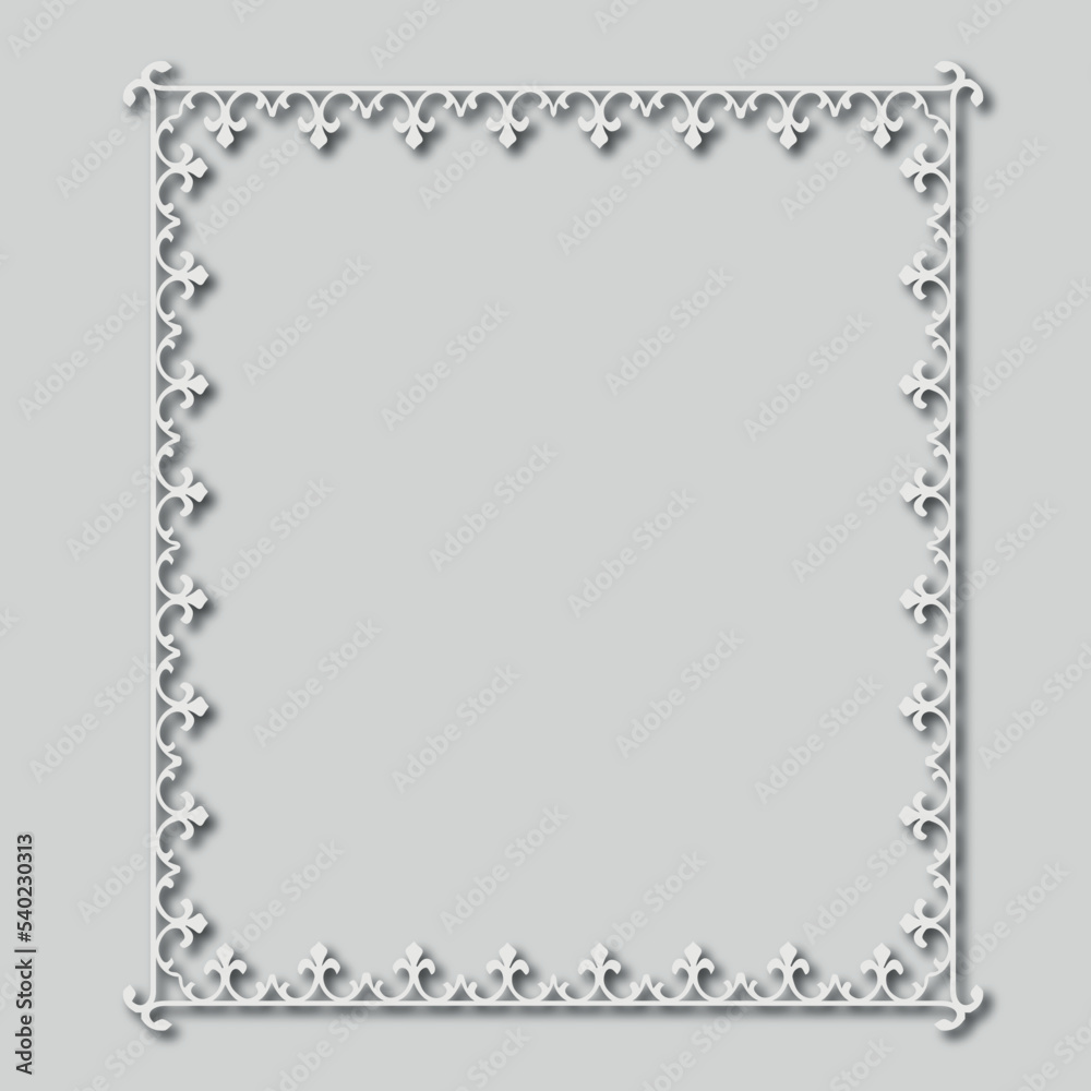 Frame, in the style of an ornament, Vector illustration eps 10, Art. Frame, in the style of an ornament, Vector illustration eps 10, Art.