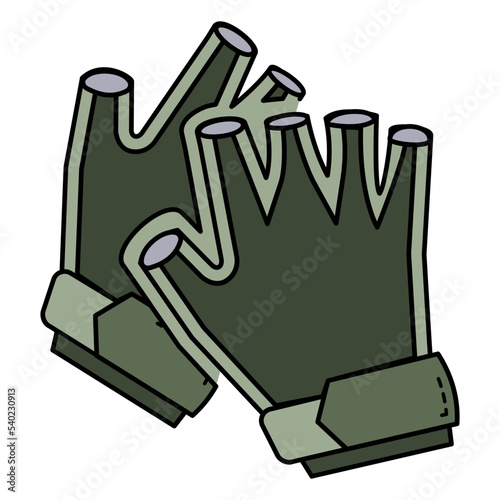 paintballers mitten vector color icon design, Shooting sport symbol, extreme sports Sign, skeet shooting and trapshooting stock illustration, paintball gloves Concept