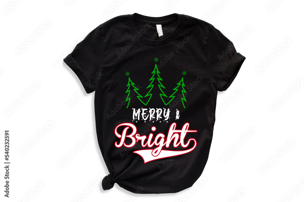 Typography Christmas T-Shirt Design Vector