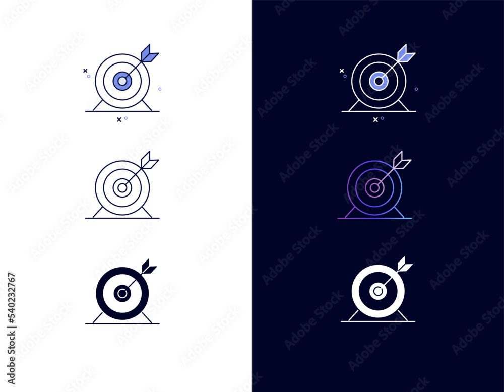 Target Icon - Goal Setting and Achievement Concept