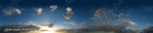 360° background sky and clouds