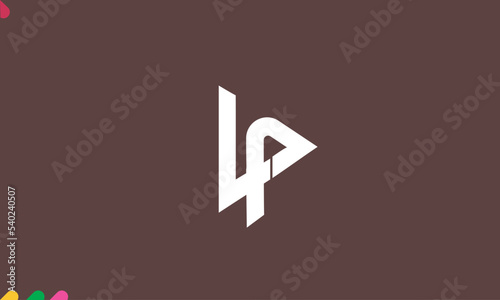 Alphabet letters Initials Monogram logo LP, PL, L and P
