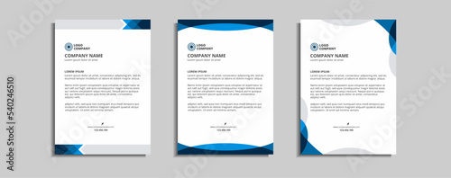 modern corporate letterhead template design