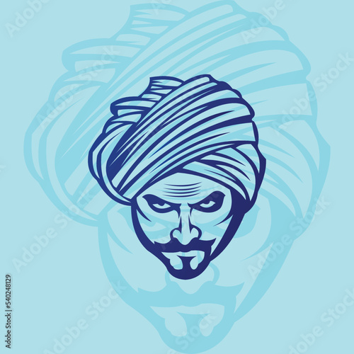 arabic male logo mascot