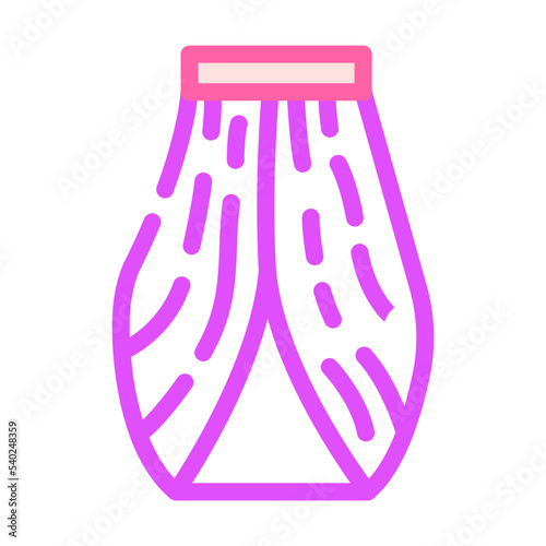 cowl skirt color icon vector. cowl skirt sign. isolated symbol illustration