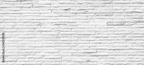White brick wall background  brick room  interior texture  wall background.