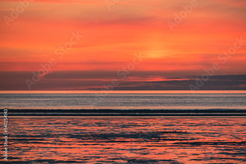 sunset at the beach