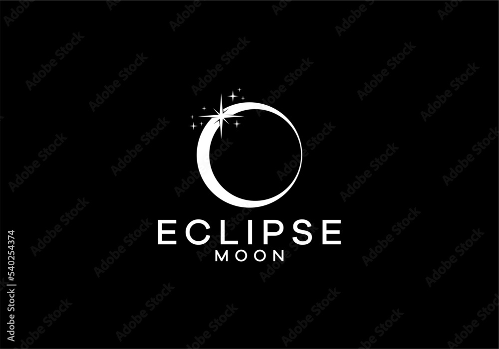 ECLIPSE MOON MODERN LOGO DESIGN