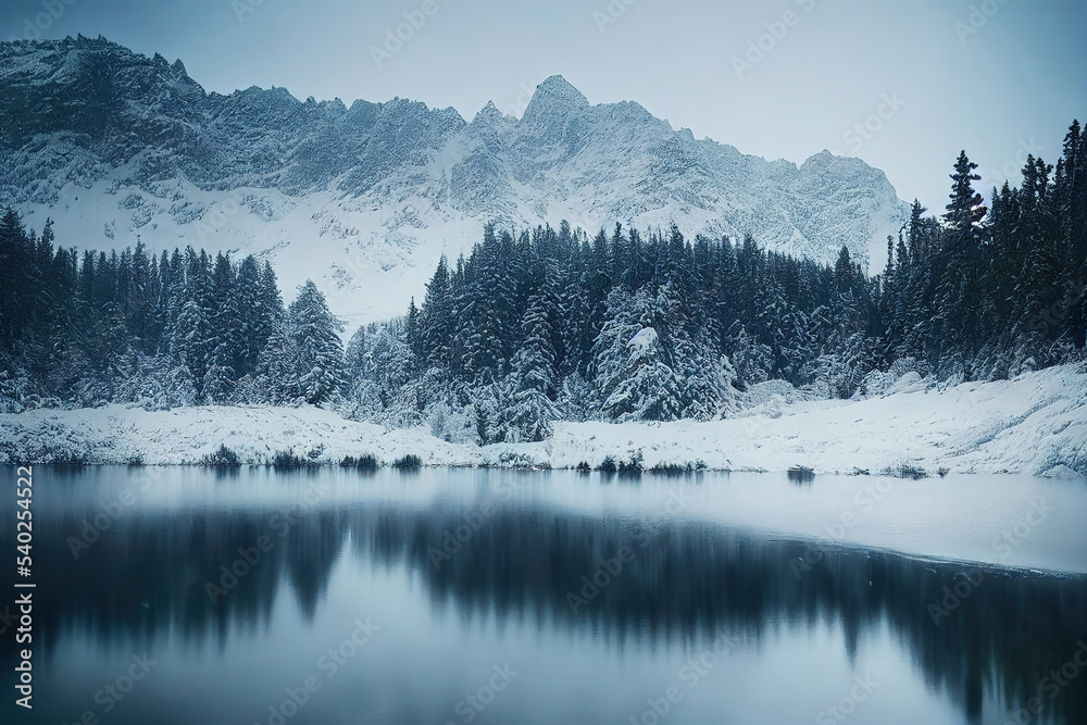 Fototapeta premium winter landscape