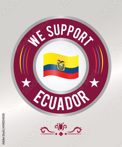 Soccer Fan Badge Flag for Supporting Ecuador Free Download Soccer Fan Badge Flag for Supporting Ecuador - GFXLoad