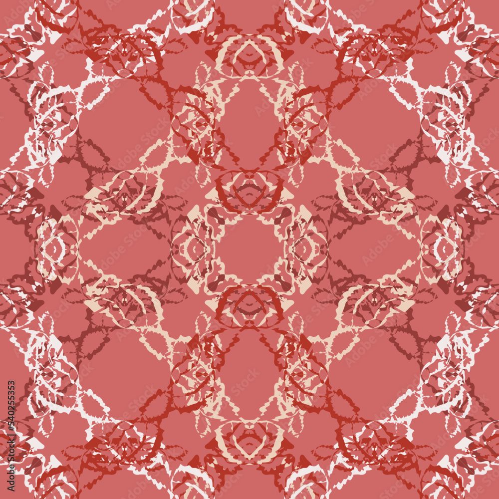 Seamless fractal pattern in vector format for printed fabrics or any ...