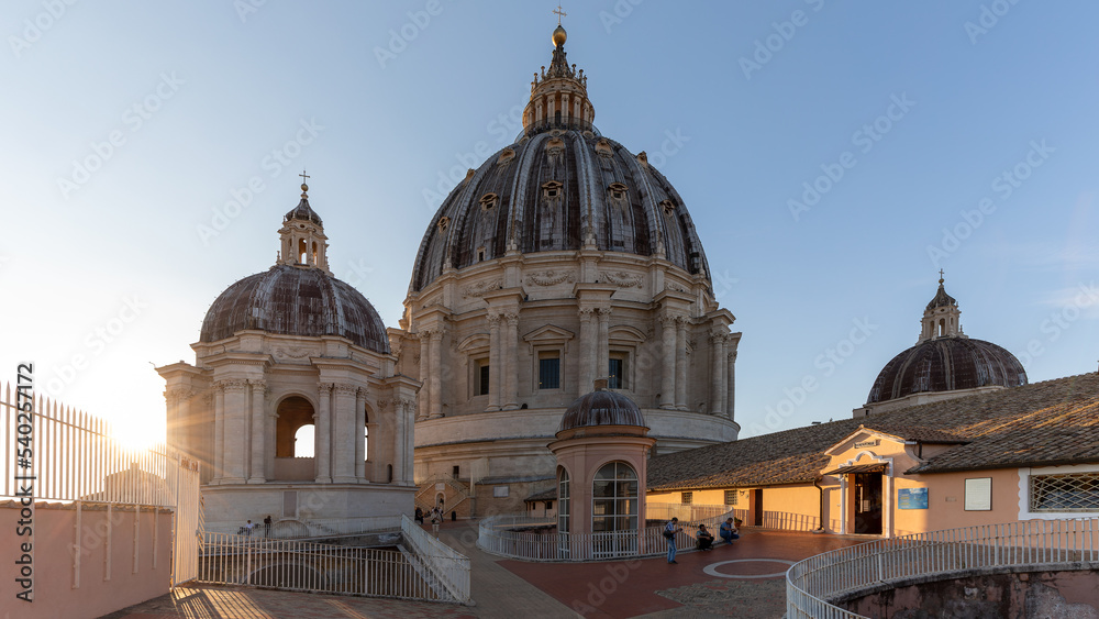 Dome on Saint Pierre Basilica in Rome