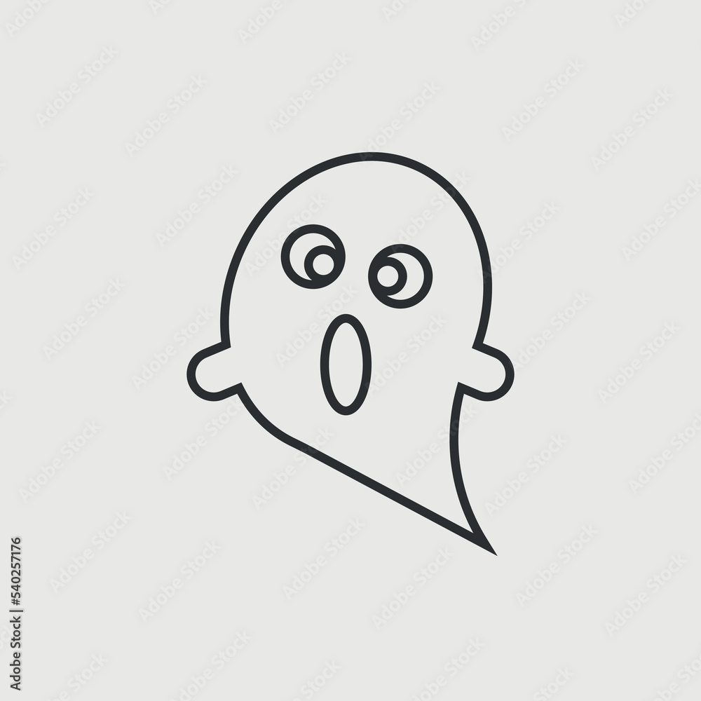 Ghost vector icon illustration sign Ghost vector icon illustration sign