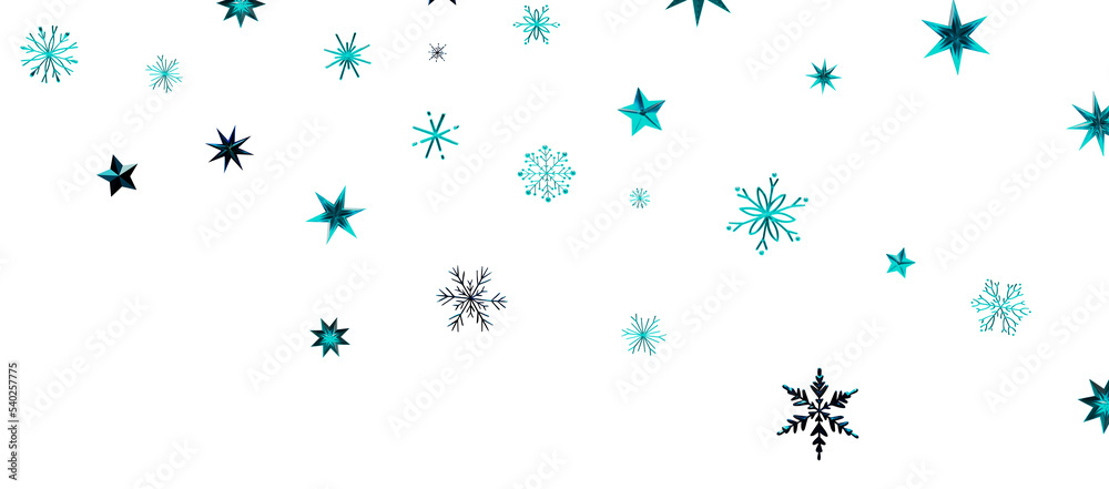 Christmas Card - Snowflakes Of Paper In Frame Christmas Card - Snowflakes Of Paper In Frame