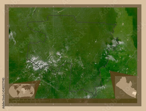 River Gee, Liberia. Low-res satellite. Major cities