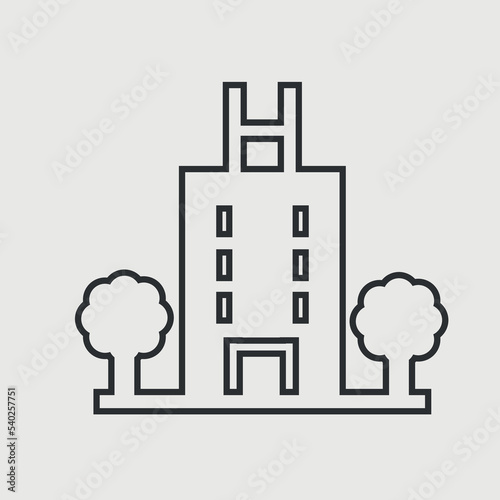 Hotel vector icon illustration sign