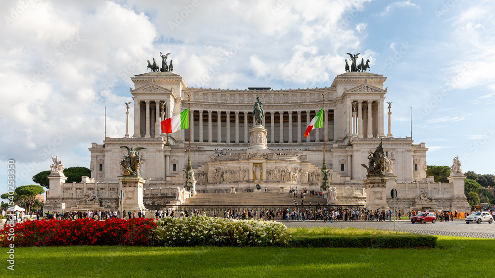 Monument Vittorio Emanuele in Rome on October 2022