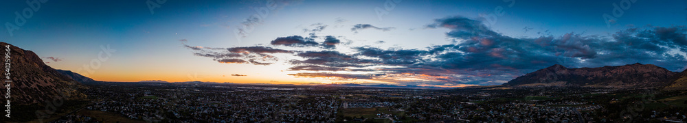 The sunsets over North Ogden, Utah, 30 September 2022