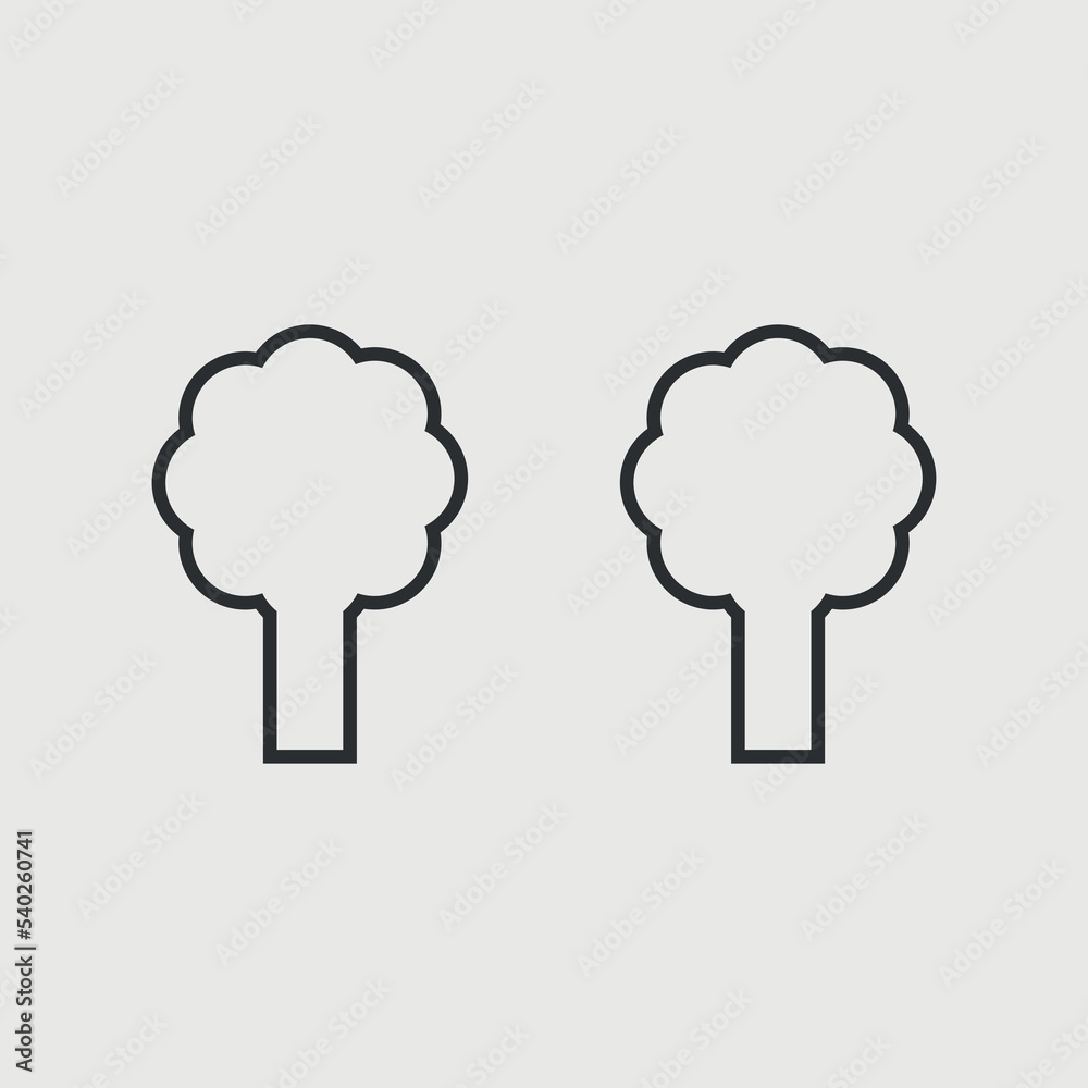 Trees vector icon illustration sign
