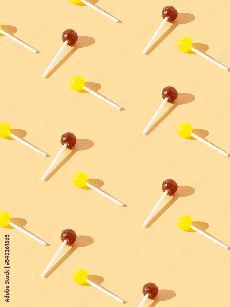 Lollipop pattern on minimalistic background Lollipop pattern on minimalistic background