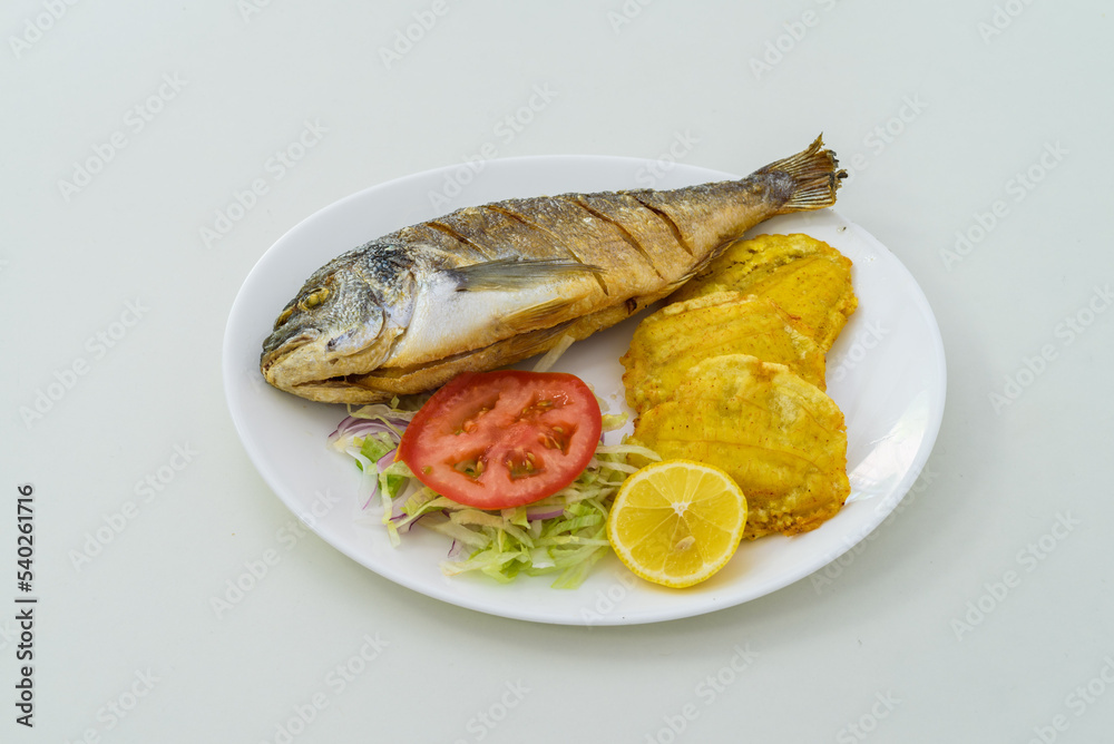 venezuelan traditional food on a white plate venezuelan traditional food on a white plate