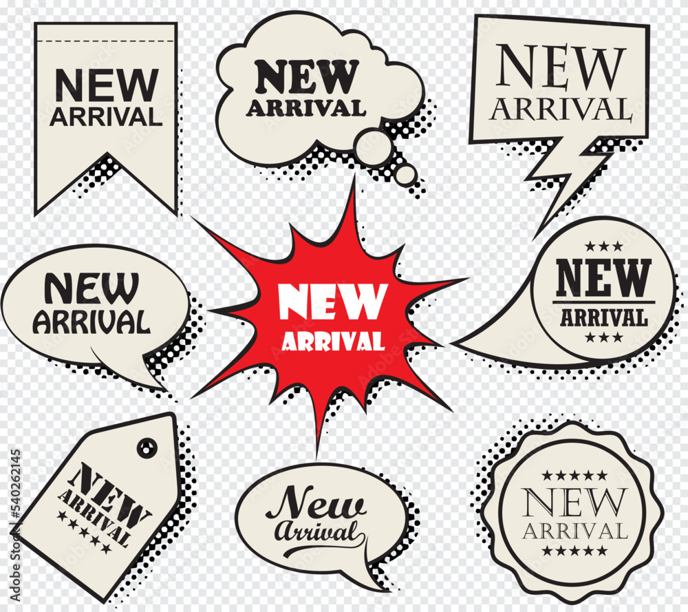 Fototapeta premium A collection of comic speech bubbles. comic speech bubbles doodle set
