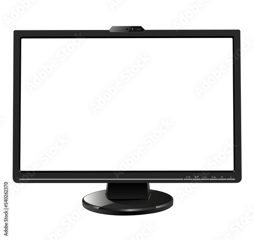 Monitor tv,  front view wit...