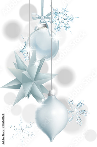 Christmas tree silver star ...
