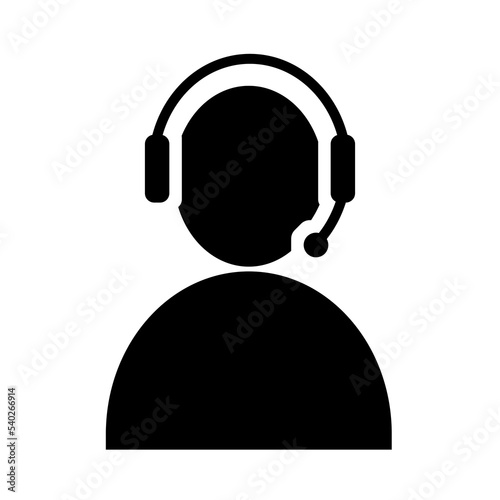 Customer Service Support Illustration of a placeholder icon avatar