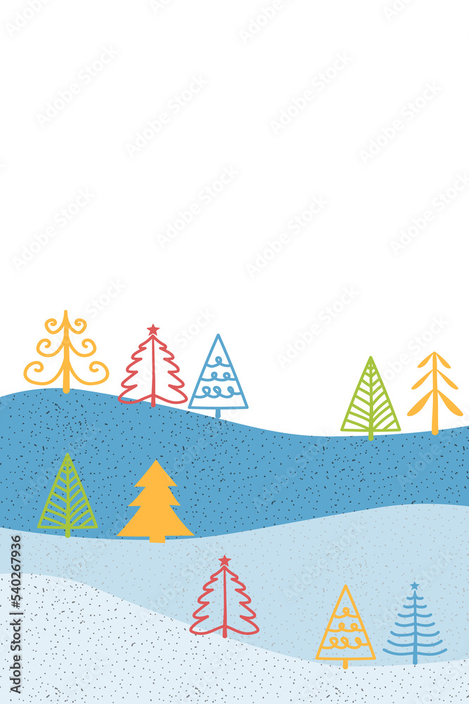 Christmas trees - transparent background. Winter landscape. PNG illustration Christmas trees - transparent background. Winter landscape. PNG illustration
