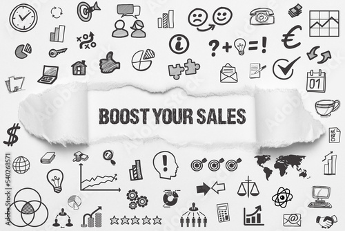 Plakat w ramie Boost Your Sales