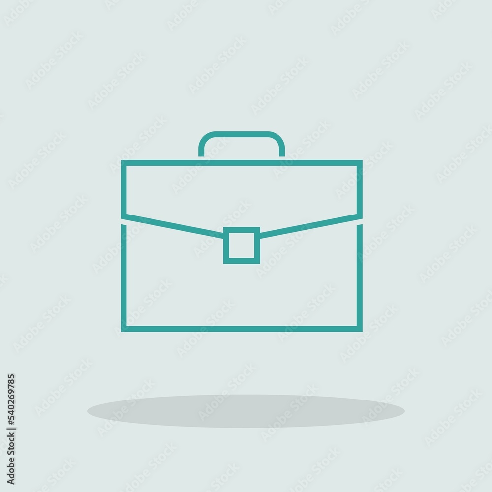 Briefcase vector icon illustration sign Briefcase vector icon illustration sign