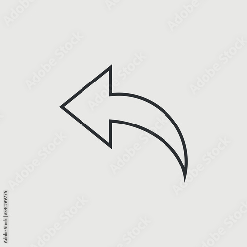 Free Download Back arrow vector icon illustration sign - GFXLoad