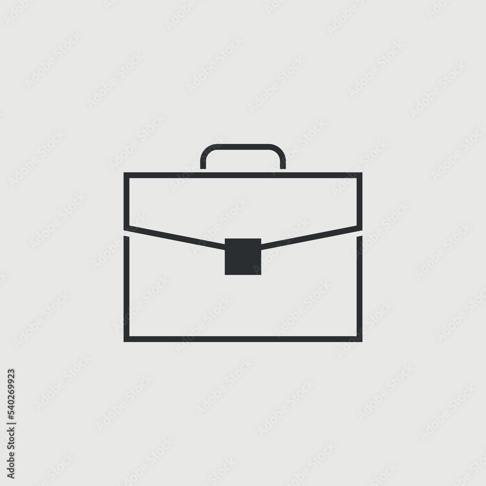 Briefcase vector icon illustration sign Briefcase vector icon illustration sign