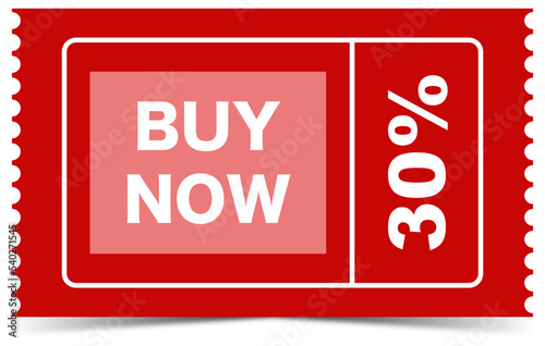 Sale coupon. Buy now coupon