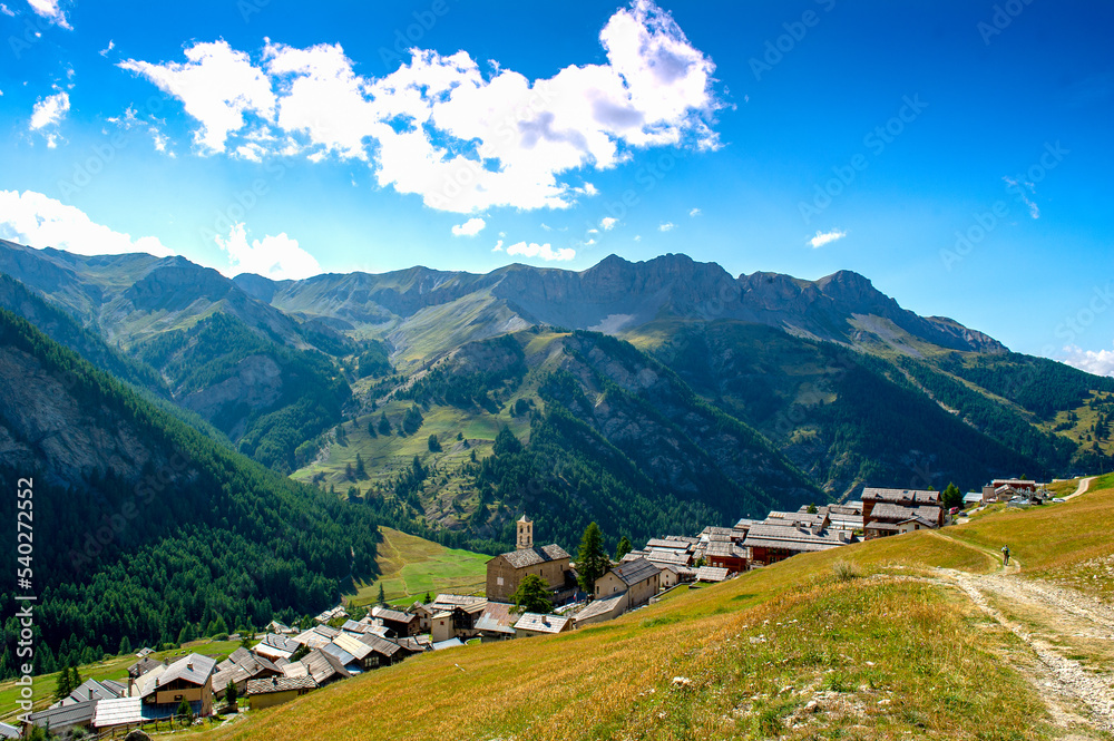France. Saint Veran. Hautes-Alpes. Regional natural park of Queyras. The village of Saint-Véran, highest municipality of Europe