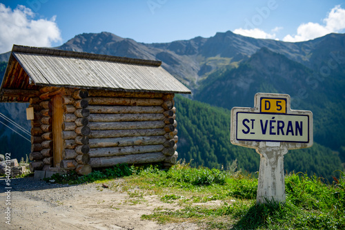 France. Saint Veran. Hautes-Alpes. Regional natural park of Queyras. The village of Saint-Véran, highest municipality of Europe photo