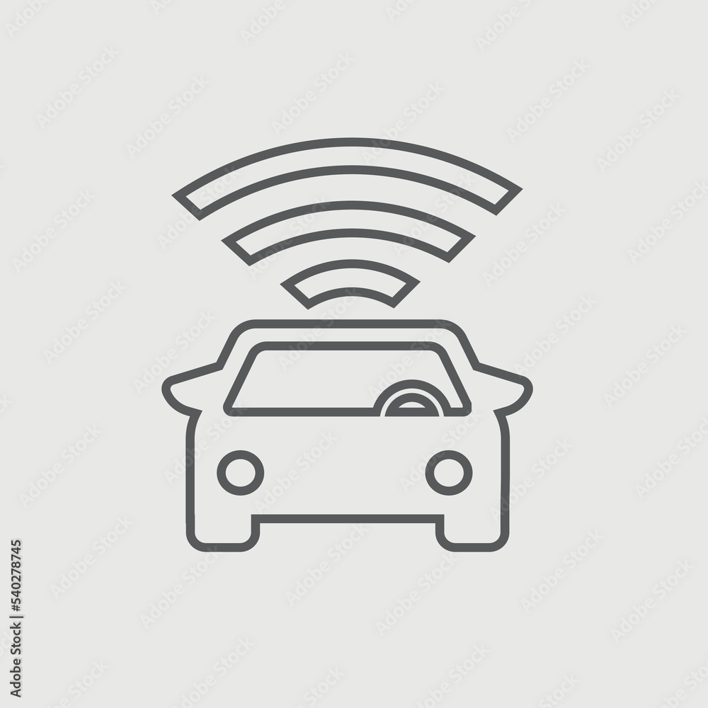 Automobile vector icon illustration sign