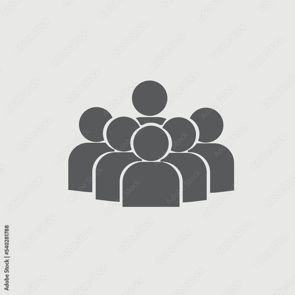 Team vector icon illustration sign Team vector icon illustration sign